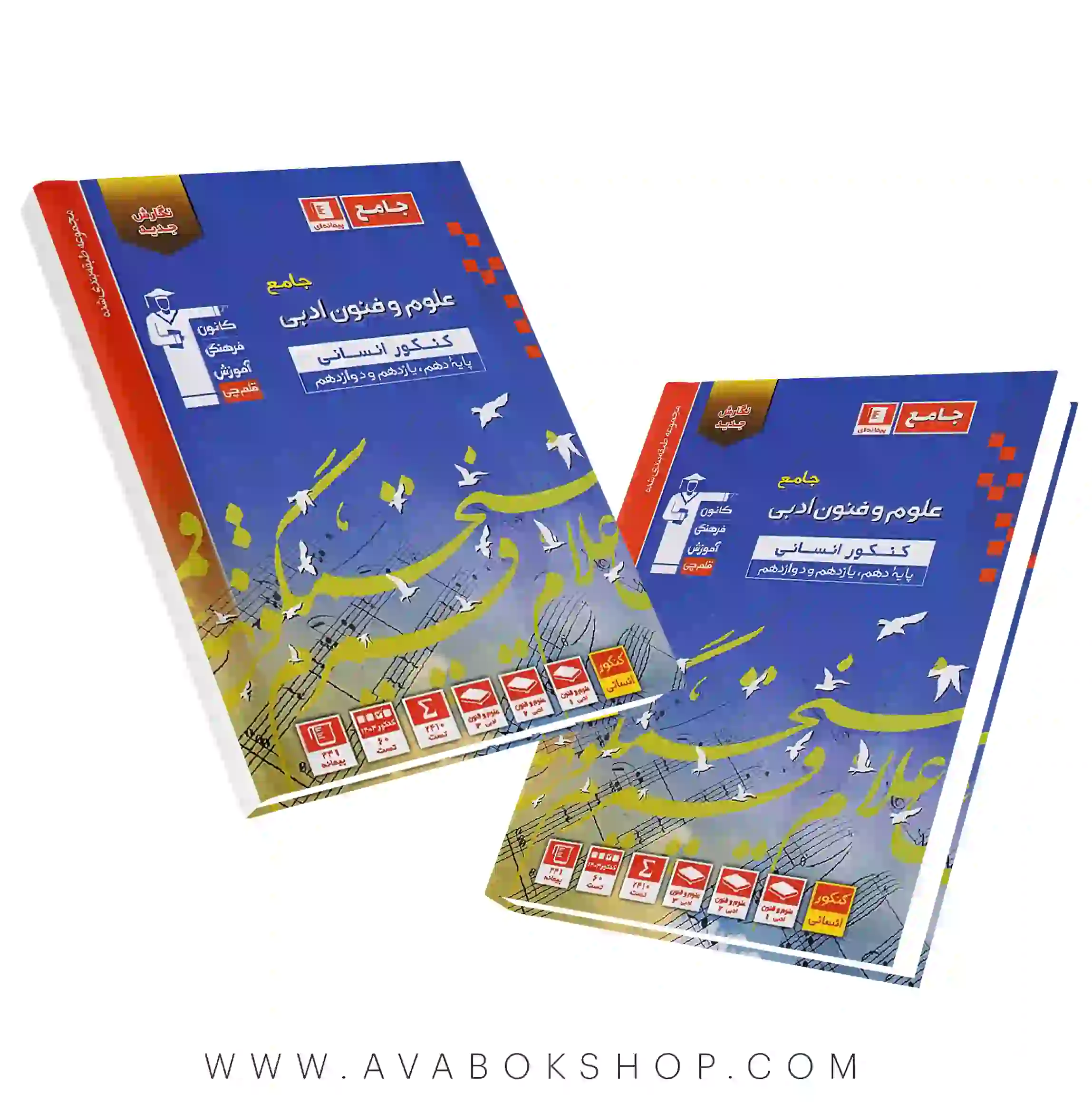 کتاب علوم و فنون ادبی جامع آبی قلم چی
